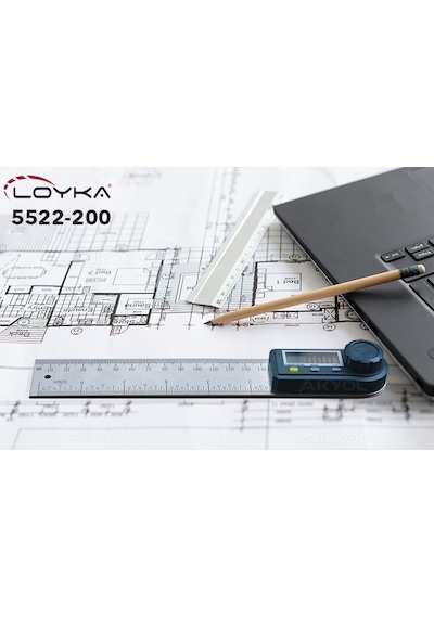 Loyka 5522-200 Dijital Açı Ölçer