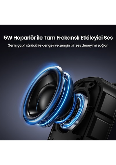 Nowgo Lava Clip 5w Klipsli Su Geçirmez Taşınabilir Mini Bluetooth Hoparlör Bej