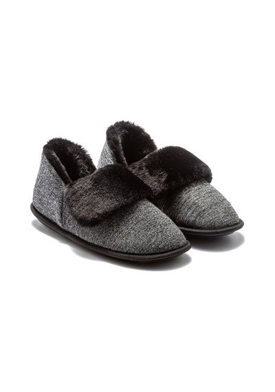 Twigy Martha Kadın Peluş Ev Botu Siyah 37/41 Siyah