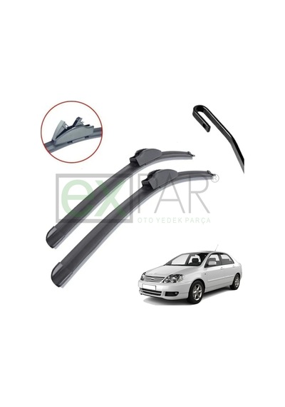 Toyota Corolla Ön Cam Silecek Süpürgesi Takımı 2002 - 2006 Terra Kasa Silecek