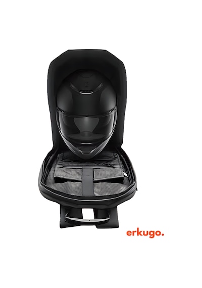 X Ekranlı Motor Sırt Çantası, Sırt Çantası, Telefon Kontrol Kask Taşıma Çantası, Led Çanta Siyah
