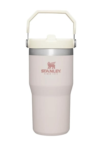 Stanley Iceflow Flip Straw Termos 0.6l Toz Pembe Çok Renkli