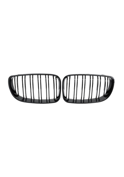Bmw 1 Serisi E87 Lci 07-11 Uyumlu Pianoblack Çift Çıta Panjur Takımı