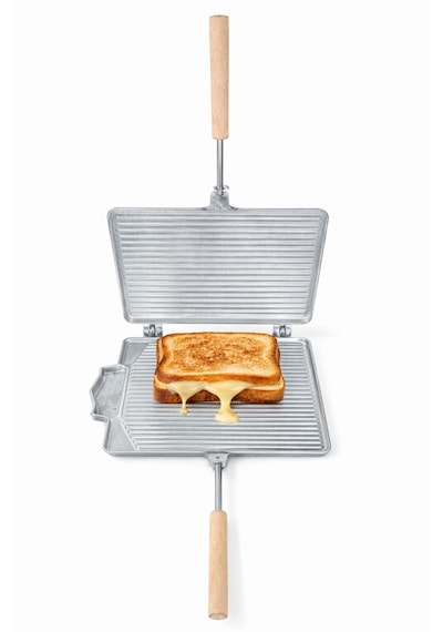 El Tost Makinesi Ocak Üstü Gri (Küçük)