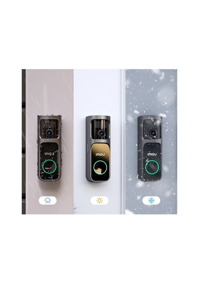 Imou Db-3ep-4m0w/ds3 4 Mp Dahili Kameralı Ir Kapı Zili Doorbell 3 Kit