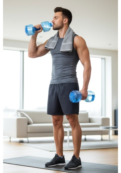 Ps Spor 1,5 Kg X 2 Ad Dambıl Veya 1500 Ml Suluk Mavi