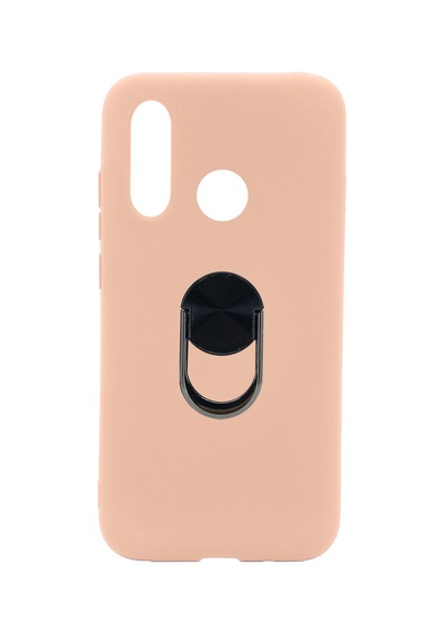 Nettech Huawei Y6p Uyumlu Leather Ring Nano Arka Koruma Kılıf - Sarı Sarı