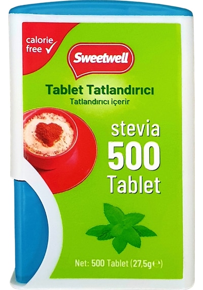 Sweetwell Stevia Tablet Tatlandırıcı 500 Tablet Sıfır Kalori