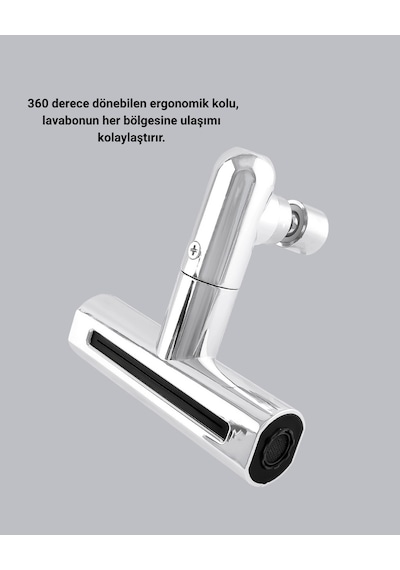 Tasarruflu 4 Fonksiyonlu Musluk Başlığı 360 Derece Dönebilen Ve Su Çok Renkli