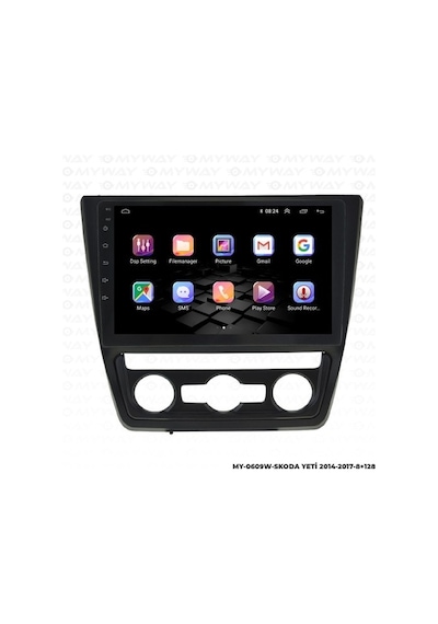 Myway Skoda Yeti Android Multimedya Carplay Navigasyon Ekran - 8gb Ram+128 Gb Hdd - Myway
