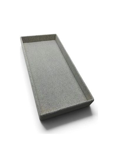 Yeni Model Kadife Kumaş Krem Renk 38,5 Cm / 18,5 Cm Servis Takı Organizeri