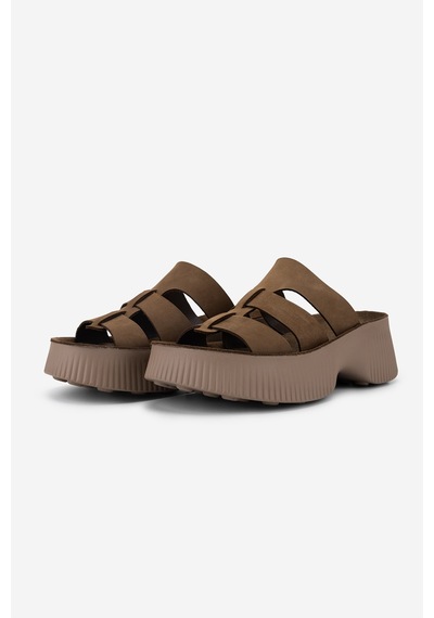 Valmenti Kadın Hakiki Deri Taba Düz Terlik 468 S2110 Bn Trlk Y26 Mochaccıno