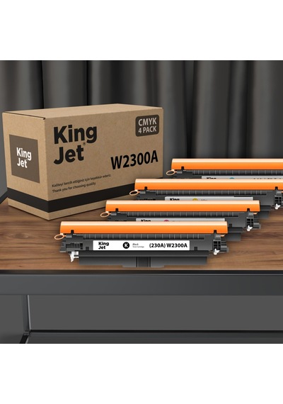 Kingjet Hp Uyumlu 230a W2300a Standart Kapasiteli Çipli Uyumlu Toner 4201, 4203, 4301, 4303