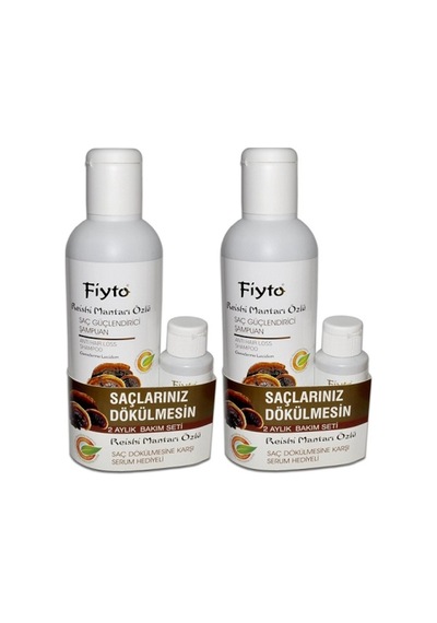 Fiyto Doğal Reishi Özlü Bitkisel Şampuan 2 x 500 ML+Saç Bakım Serumu 2 x 75 ML