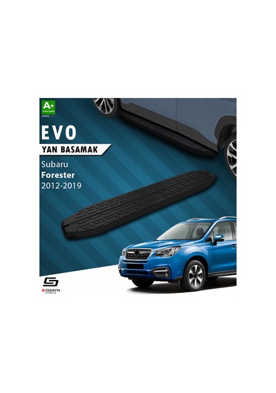 S-dizayn Subaru Forester 4 Evo Siyah Yan Basamak 183 Cm 2012-2019
