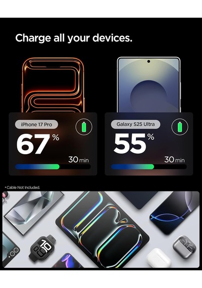Lexroo 30w Usb-c Ultra Mini Hızlı Şarj Aleti Pps Super Hızlı Şarj Gan Pro Isı Düşürücü - Ach08449
