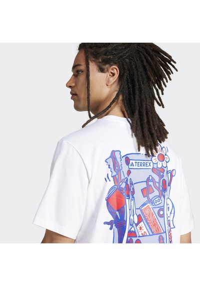 Adidas Terrex Graphic Erkek Beyaz T-shirt Jı9164 Beyaz