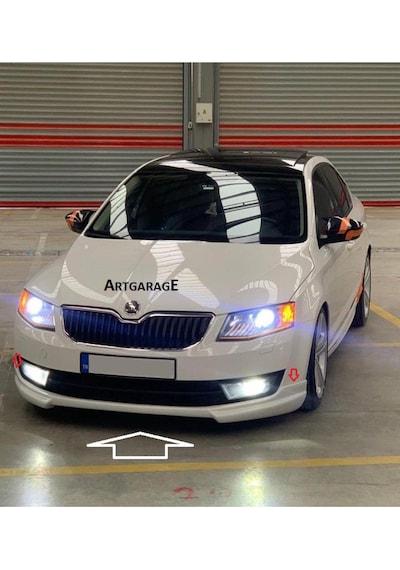 Skoda Octavia 2013-2017 Ön Tampon Eki-fiberglass-boyasız