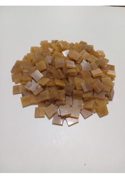 Kapiçino Kare Vitray Cam Mozaik Taşı - Sanatsal Mozaik İçin Yaklaşık 10 X 10 Mm