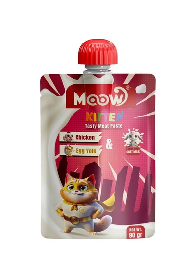 Moow Yru Kedi İçin Tuklu Keçi Sütlü Kedi Et Ezmesi 90 Gr