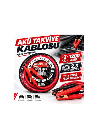 Teknoparts Akü Takviye Kablosu 1200 A 2.3 M