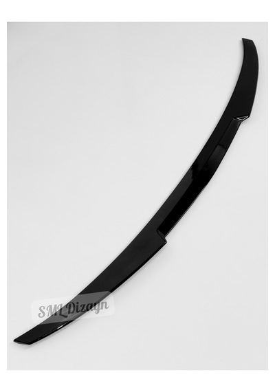 Bmw 4 Serisi Coupe F32 Uyumlu M4 Stil Bagaj Spoileri - Parlak Siyah Piano Black Plastik Spoyler 2014-2020 2 Kapılı