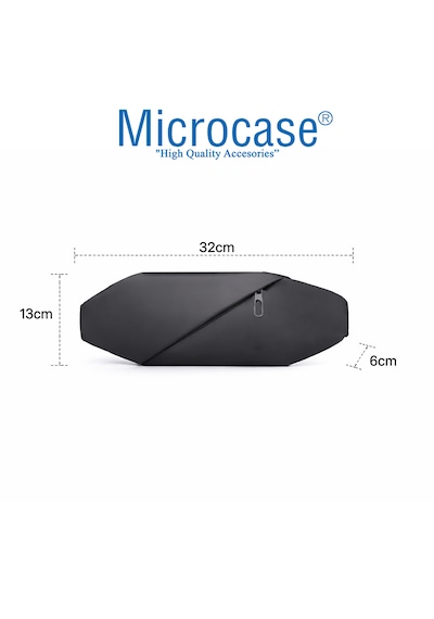 Microcase 2 Bölmeli Günlük Kullanım Çapraz Omuz Askılıklı Çanta Al5535 Siyah