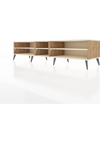 Kronos Tv Ünitesi 3 Raflı 220x59x51 Çam-aytaşı Aytası/aytası - Atlas Çam Kronos Tv Ünitesi 3 Raflı 220x59x51 Çam-aytaşı Aytası/aytası - Atlas Çam