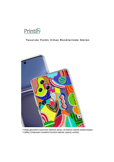 Samsung Galaxy Uyumlu A25 İle Retro Color 6 Kamera Korumalı Şeffaf Kılıf