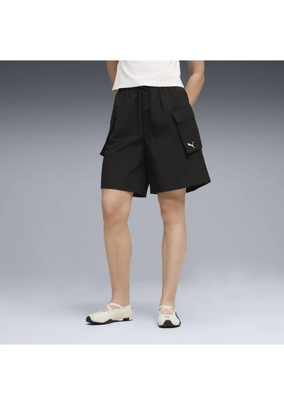 Puma Wardrobe Ess Cargo Shorts 8 Siyah Kadın Şort Puma Wardrobe Ess Cargo Shorts 8 Siyah Kadın Şort