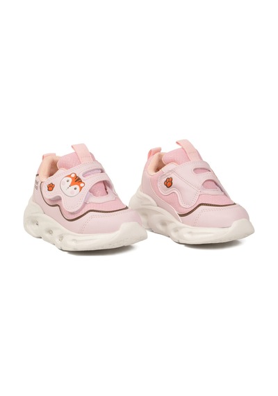 Cool Pudra Cırtlı Işıklı Anatomik Bebek Spor Ayakkabı Sneaker Aria B