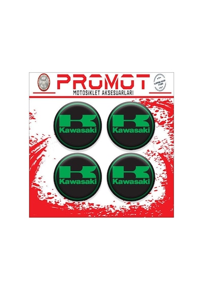 Kawasakı Uyumlu Damla Sticker 4cm-4 Adet Diğer