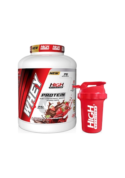 Protein Tozu 2280 Gr Çikolata Çilek Aromalı Whey Protein 24 Gram Protein 76 Servis Shaker Hediye