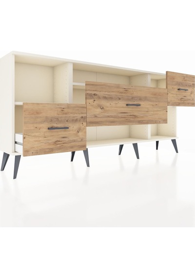 Arges Konsol 2 Raflı 3 Çekmeceli 176x30x83 Aytaşı-aytaşı/çam Aytaşı/çam Arges Konsol 2 Raflı 3 Çekmeceli 176x30x83 Aytaşı-aytaşı/çam Aytaşı/çam