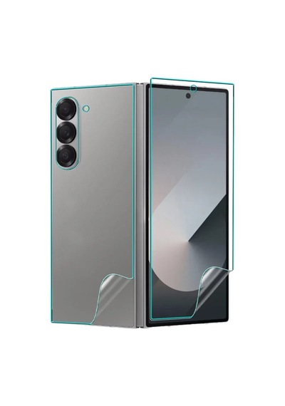 Samsung Samsung Galaxy Z Fold 8 Ultra Uyumlu 2 Ön 1 Arka Body Şeffaf Ultra Koruyucu Nano Jelatin 41189984