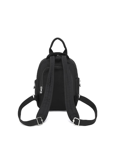 Smart Bags Küçük Boy Krinkıl Kumaş Kadın Sırt Çantası 3386 Siyah