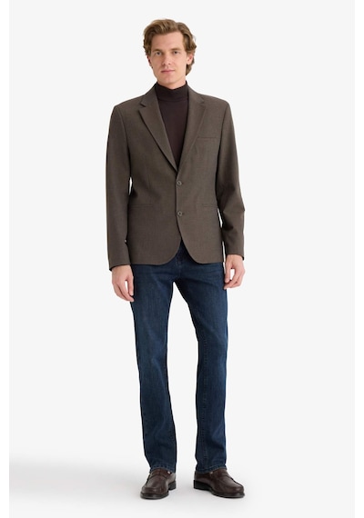 Defacto Modern Fit Blazer Ceket F7655ax25aubn571 Kahve