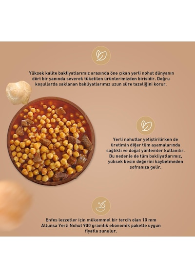 Altunsa Yerli Nohut 2 x 900 G