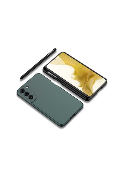 Samsung Uyumlu GalaxyS22 Kılıf Celikaksesuar Kalemli Kıpta Kılıf Siyah