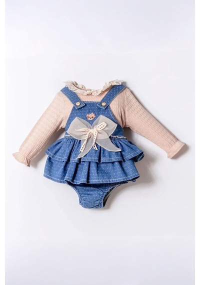 Miniğimin Cicileri Minigimin Cicileri Bear Nakışlı Tül Fiyonk Detaylı Kız Bebek 2 Li Salopet Takım - Açık Mavi Miniğimin Cicileri Minigimin Cicileri Bear Nakışlı Tül Fiyonk Detaylı Kız Bebek 2 Li Salopet Takım - Açık Mavi