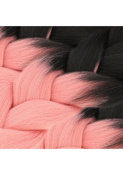 Afrika Örgülük Sentetik Ombreli 100 Gr. / Siyah / Pudra Pembe - Uxfo-462952 Çok Renkli