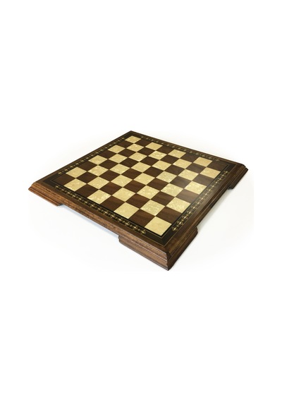 Helena Wood Art Masif Ceviz Sedefli Satranç Tablası 42 cm