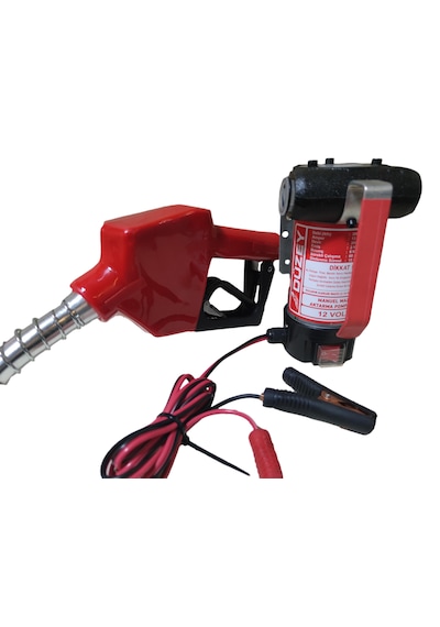 12 Volt Mazot Aktarma Pompası & Otomatik Akaryakıt Tabancası Seti