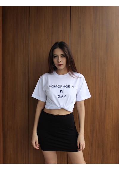 Kalic Studio Homophobia - T-shirt Beyaz
