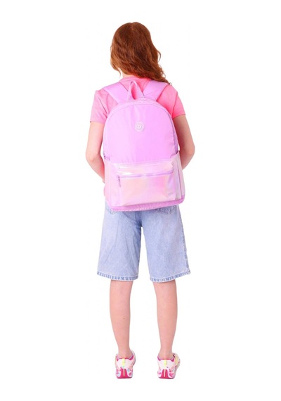 Kaukko Cube Üç Bölmeli Kız Çocuk Pembe Okul Çantası - K1819 Pembe