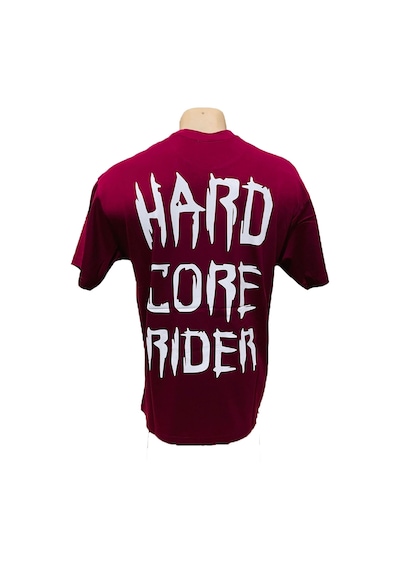 Bordo Hard Core Oversize Erkek Tişört Bordo