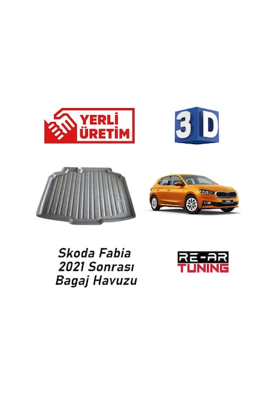 Re&ar Tuning Skoda Fabia 2021 Sonrası İle Tam Uyumlu Bagaj Havuzu