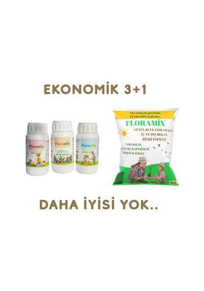 3'ü 1 Arada Bitki Bakım Seti, 250ml Sıvı Bitki Besinleri, Kaktüs, Çiçekli Ve Yeşil Yapraklı Bitkiler İçin Organik Saksı Toprağı, 4 Parça Profesyonel Bitki Besleme Seti
