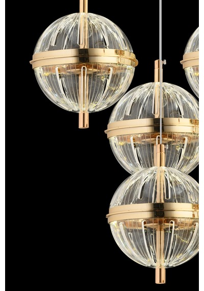 Orbital 4'lü Kumandalı Gold Avize Gold