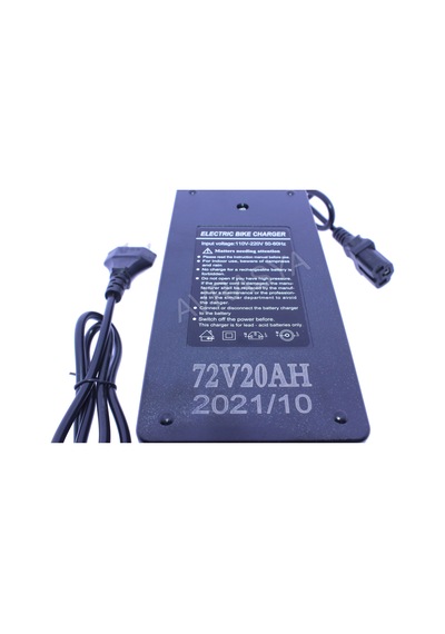 Charger 72V 20A Fanlı -Işıklı Kesicili Elektirikli Bisiklet Motorsiklet Şarj Adaptörü